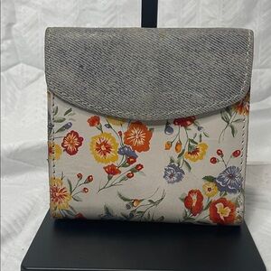 Patricia Nash mini meadows multi floral wallet.